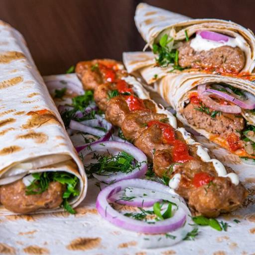 Люля в лаваше с курицей