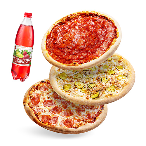 Пиццерийка Кандалакша. Пиццерийка кола. Три пиццы набор. Пицца пеперони 300 грамм.