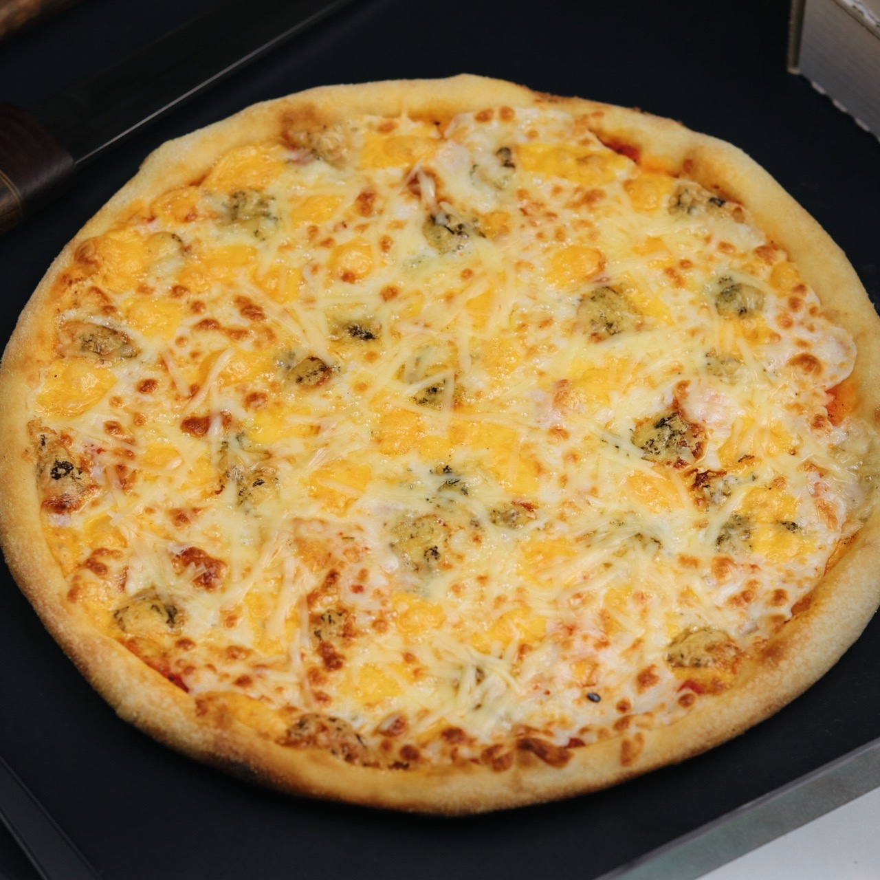 рецепт пиццы в духовке в домашних условиях четыре сыра фото 97