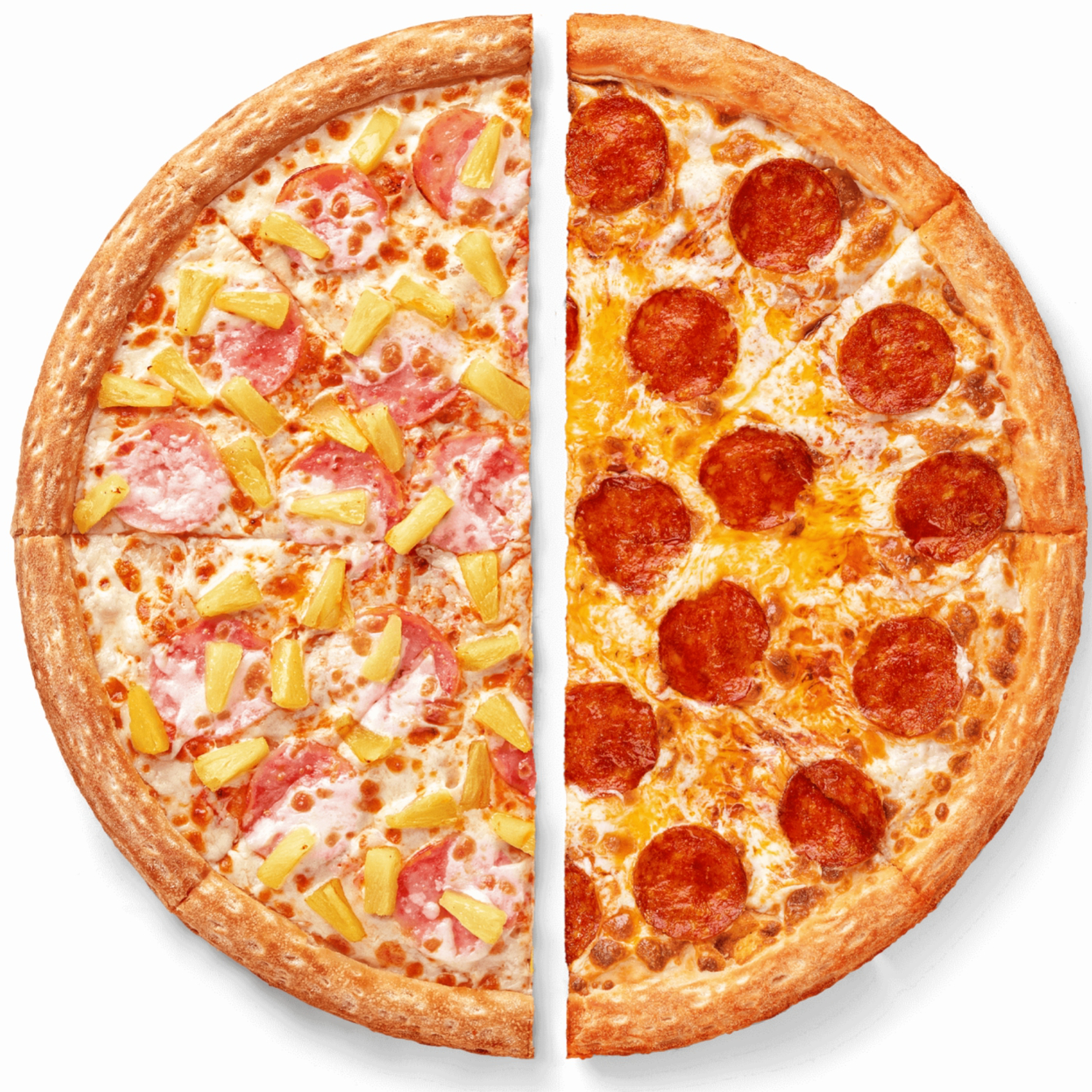 половина из четырех пицц пепперони хорошая пицца отличная пицца фото 4