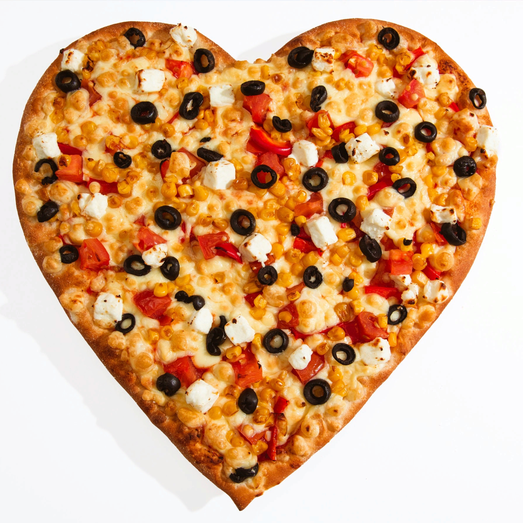 Кривое сердце пицца